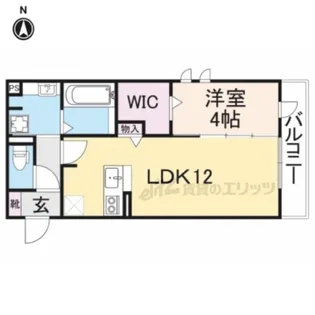 アンジェロ佐保【3階】の間取り