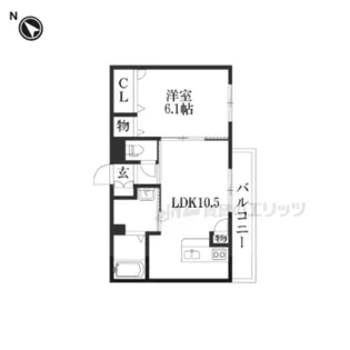 グリーンヴィラ【202号室】の間取り