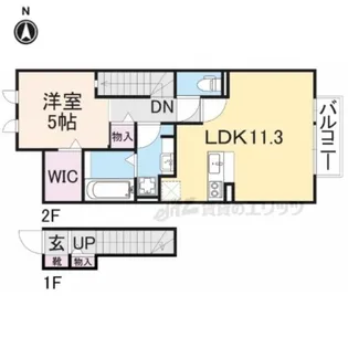 セジュール恋の窪【2階】の間取り