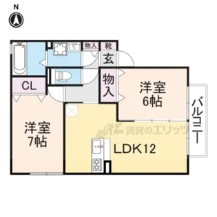 グランシャリオ?【2階】の間取り