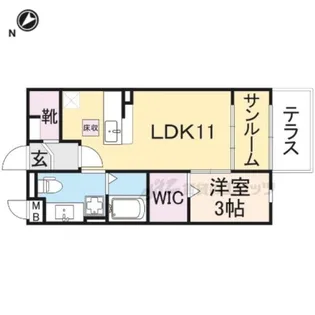 グランデ ピーノ トレ【1階】の間取り