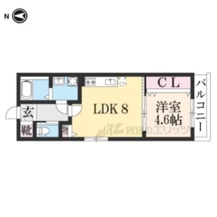 メゾン松原【303号室】の間取り