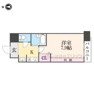 サムティ京都祇園【603号室】の間取り