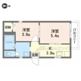 ホームズ飛鳥【2階】の間取り