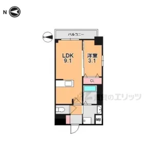 LA RIVIERE OKAMOTO?【3階】の間取り
