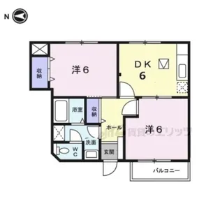 カーサ ベルデ1【1階】の間取り