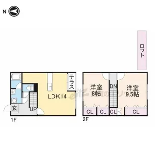 松ぼっくり【206号室】の間取り