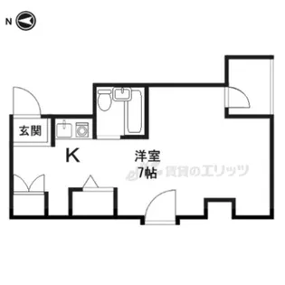シティロイヤルJR奈良【503号室】の間取り