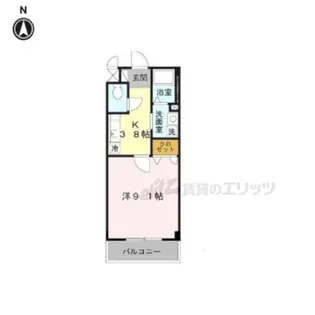 サウス・マ・メゾン【1階】の間取り