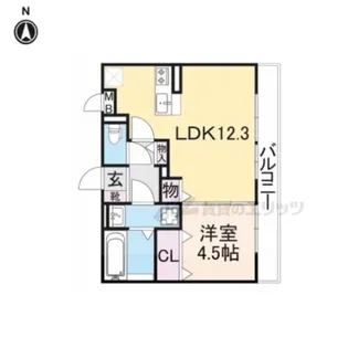 AQUA BREEZE 一颯【3階】の間取り