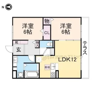 フローラルメゾン【1階】の間取り