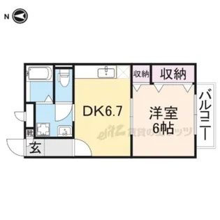 グレイス学園前【1階】の間取り