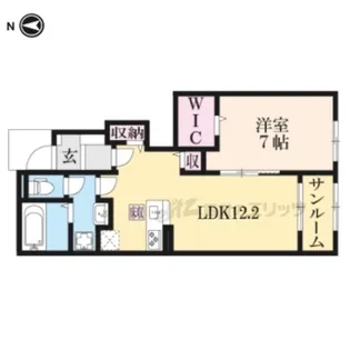 ルミエール【1階】の間取り