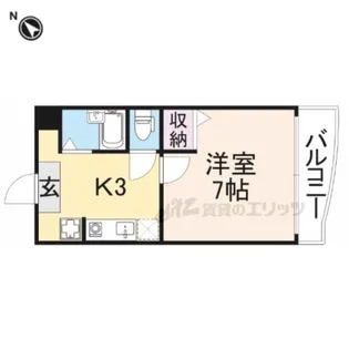 光陽ビルディング中山【201号室】の間取り