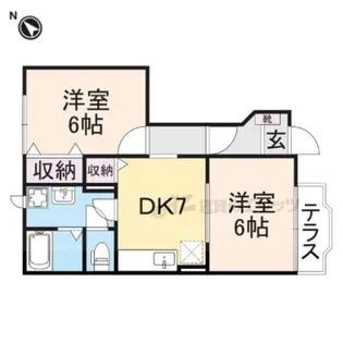 サンシャインA【103号室】の間取り