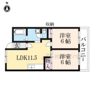 シティコープ新大宮【6階】の間取り