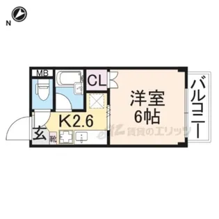 サープラス参番館【111号室】の間取り