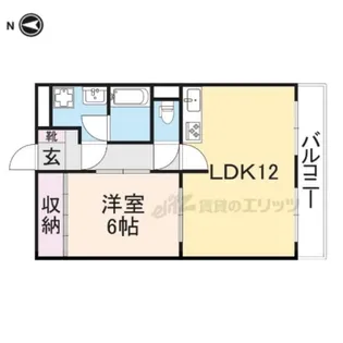 サンプラザ南京終【3階】の間取り