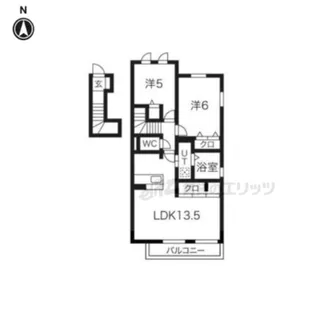 ソレイユルヴァンA棟【2階】の間取り