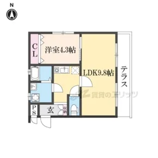 レジデンスグラナダ【101号室】の間取り