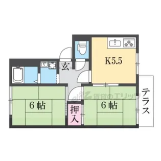 ラポール【105号室】の間取り