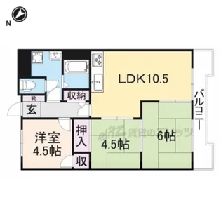 サンクリエート日辨【201号室】の間取り