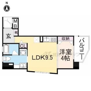 グランスター大宮【4階】の間取り