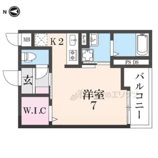 カーサ・ドマーニ?【105号室】の間取り