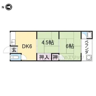 杉ノ荘【1号室】の間取り