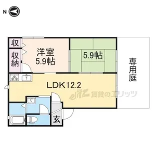 メゾングランドゥール?【1階】の間取り