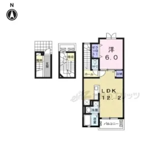 ヒーリング ヴィレッジ【3階】の間取り