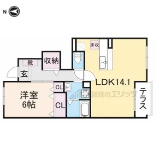 ブリーズSuzuka【1階】の間取り