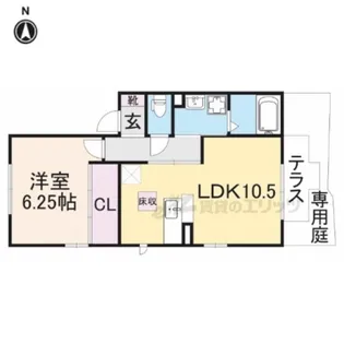 イファルジェンス【1階】の間取り