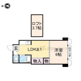 シティパレス市役所前Part2【3階】の間取り