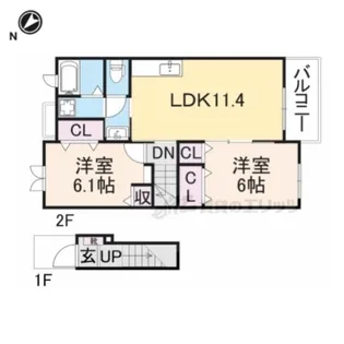SubaruⅡ番館【2階】の間取り