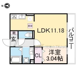 IL Fiore【201号室】の間取り