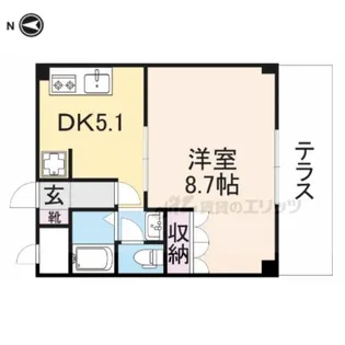 ヒムス プルーニェ【1階】の間取り