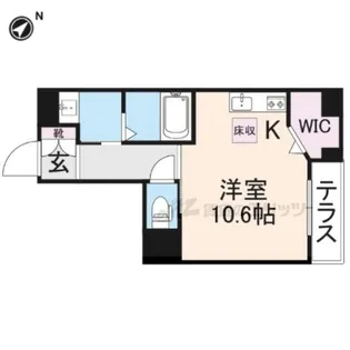 クラッシーメゾン【102号室】の間取り