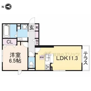 アバンサール ピノ【1階】の間取り