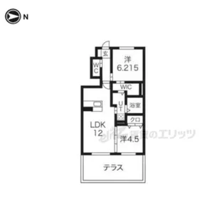 グランディオーズ【103号室】の間取り