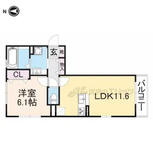 セゾン デ スリジエール【1階】の間取り