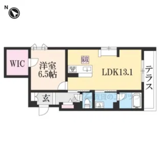 ラ・ルミエール【1階】の間取り