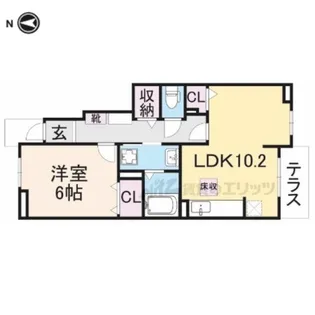 グランド ソレイユ【1階】の間取り