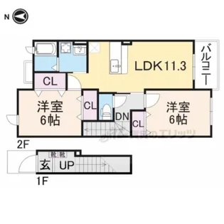 ベル・ヴィオラ【2階】の間取り