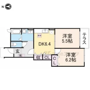 ベル・ヴィオラ【1階】の間取り