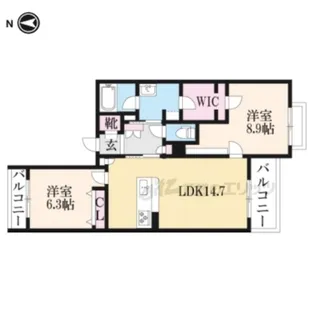 SHAMAISON PREMIER CYPRESS【4階】の間取り