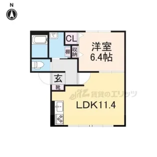 リフレッシュ近江【102号室】の間取り