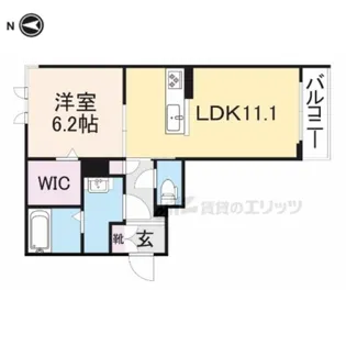 エクラシエ セット【101号室】の間取り