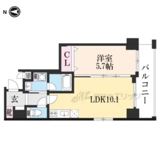 ベラジオ雅び四条通II【3階】の間取り