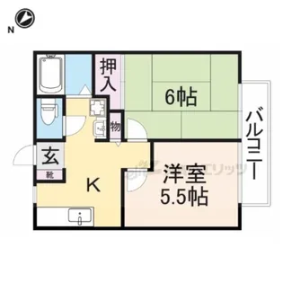 MJ FURUSAWA【102号室】の間取り